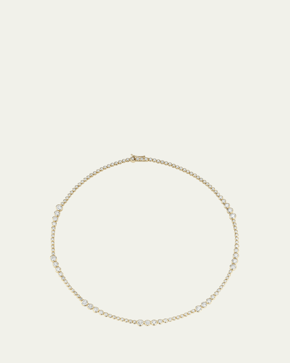 Grand Rainsun Tennis Necklace, 15"L